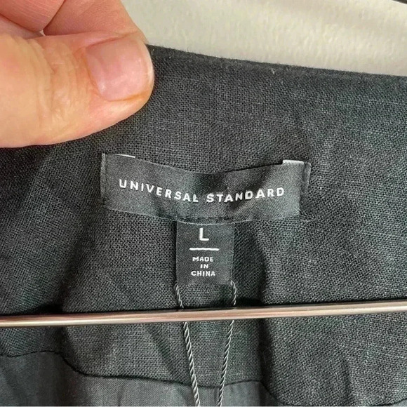 Universal Standard Black Linen Blend Atlas Blazer - Picture 7 of 9
